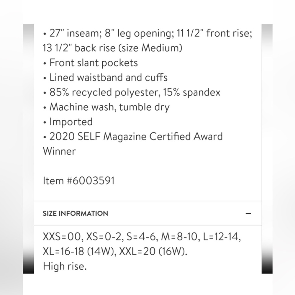 Zella Restore Soft Pocket Leggings, M - Picture 8 of 8